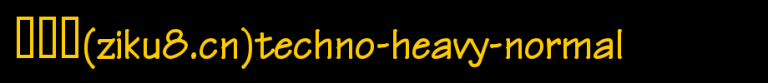 Techno-Heavy-Normal.ttf类型，T字母英文